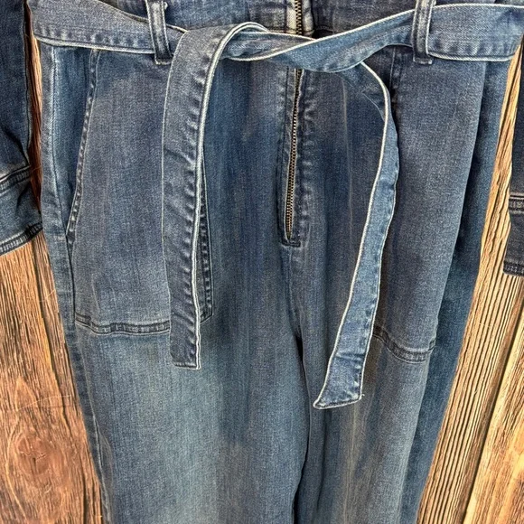 Volcom Dark Blue Denim Jumpsuit - Picture 5 of 12